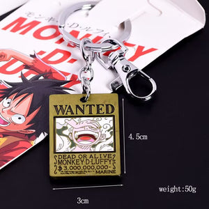 One Piece Luffy & Law Double Bounty Keychain