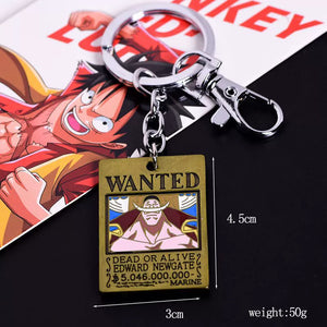 One Piece Luffy & Law Double Bounty Keychain